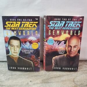 Star Trek The Next Generation Gemworld Books 1 & 2 Duology John Vornholt Sci-Fi